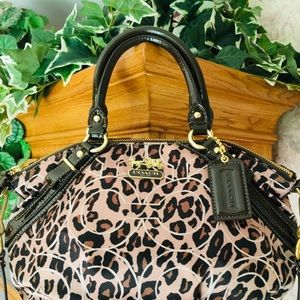 Coach Bags - Authen Coach Madison Ocelot Op Art Sophia Brown Coach Bags - Authen Coach Madison Ocelot Op Art Sophia Brown